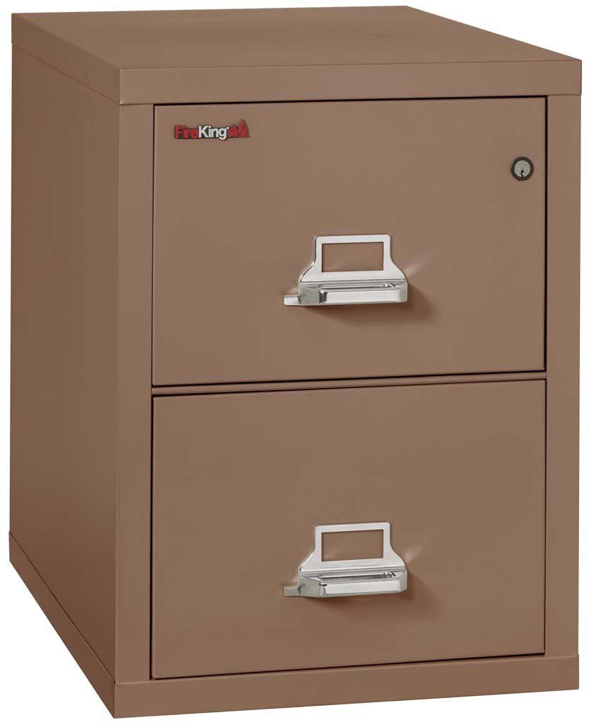 FireKing 2-1831-C Two Drawer Letter 31&quot; D Fire File Cabinet Tan
