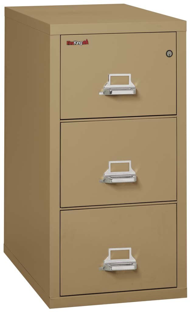 FireKing 3-1831-C Three Drawer Letter 31&quot; D Fire File Cabinet Sand