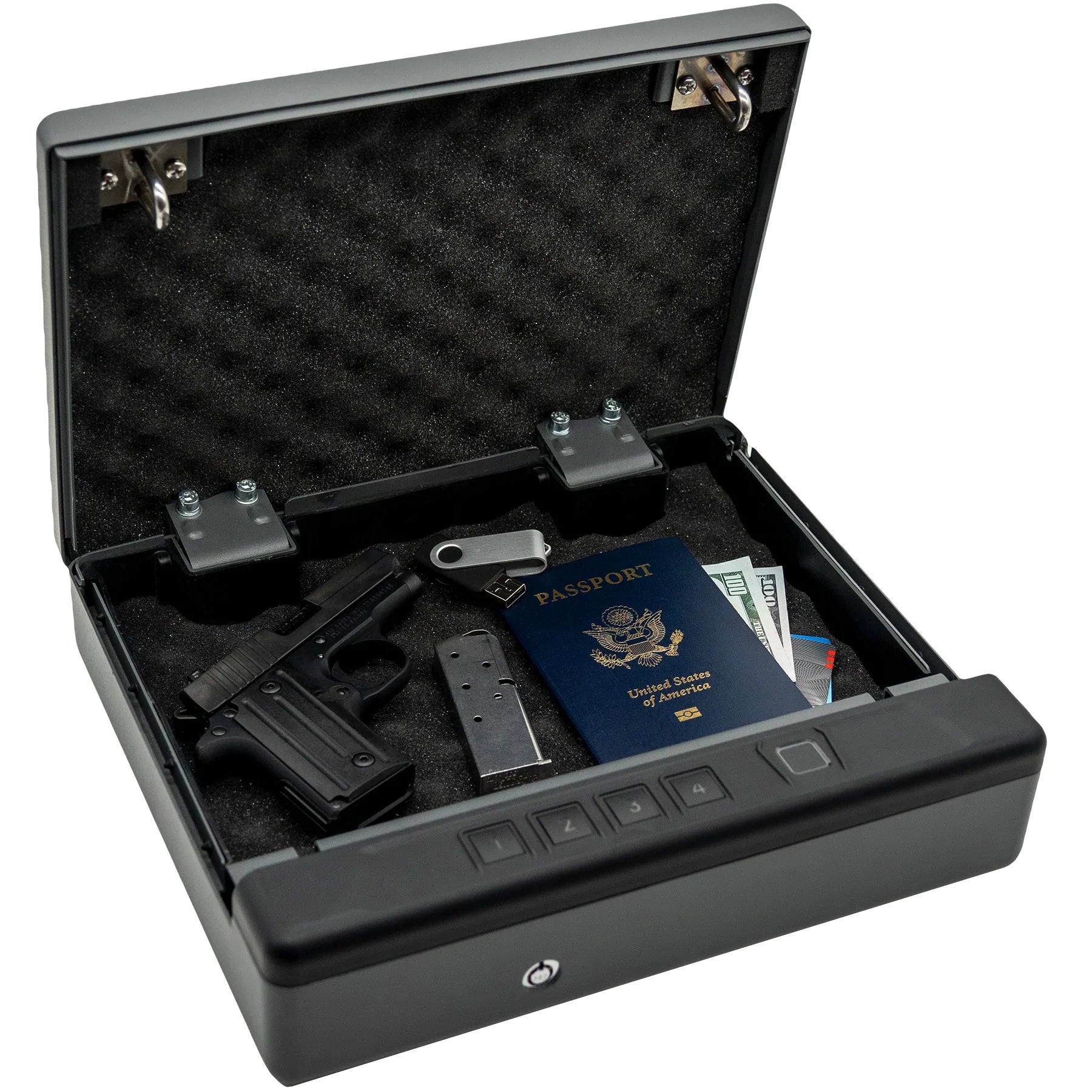 Liberty HDV-150X Biometric Handgun Vault Portable Pistol Safe