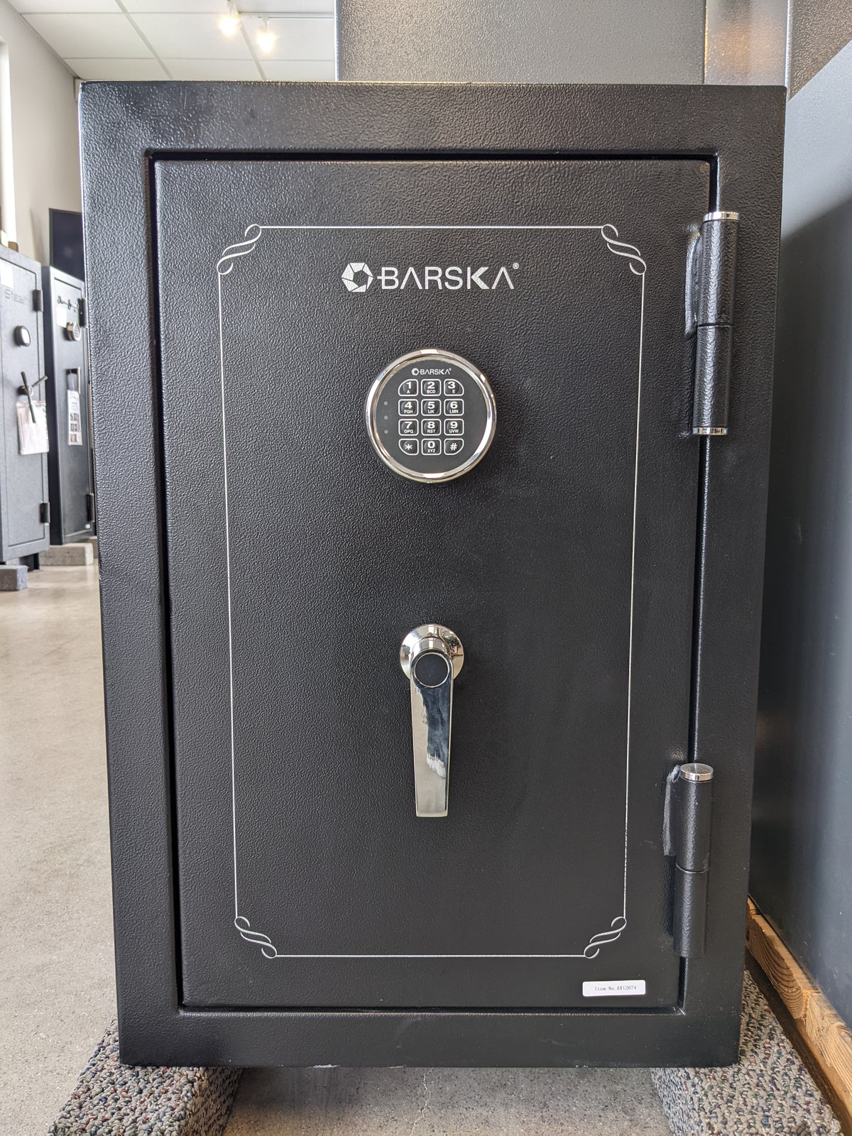 Barska AX12674 4.40 Cubic Foot Fireproof Vault Safe, Black