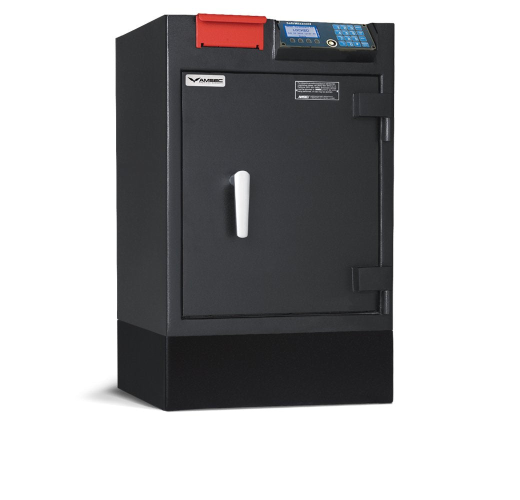 AMSEC RMM2620SW-R C-Store Cash Management Safe Right Swing with Safe Wizard II with Pedestal