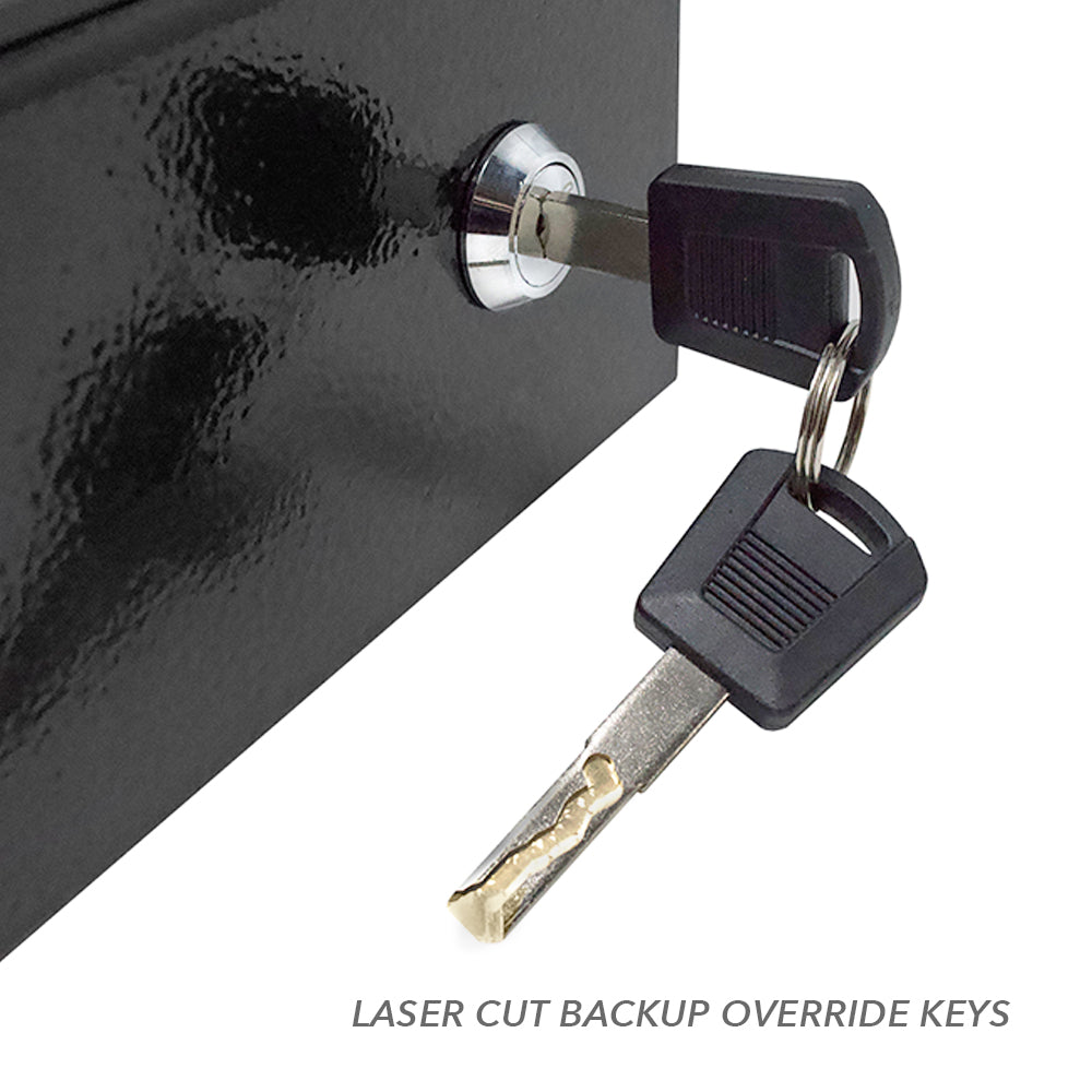 Stealth Top Vault TV1 Quick Access Biometric Pistol Safe Key Override