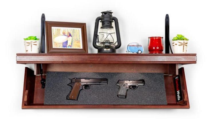 Tactical Walls 825 Top Locking Two Pistol Concealment Shelf