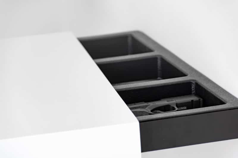 Tactical Walls Floating Concealment Shelf White with Insert
