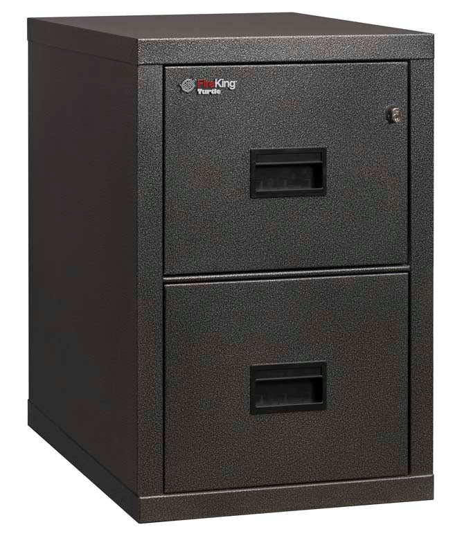 FireKing 2R1822-C Two Drawer Turtle Vertical 22&quot; D Fire File Cabinet Blackstone