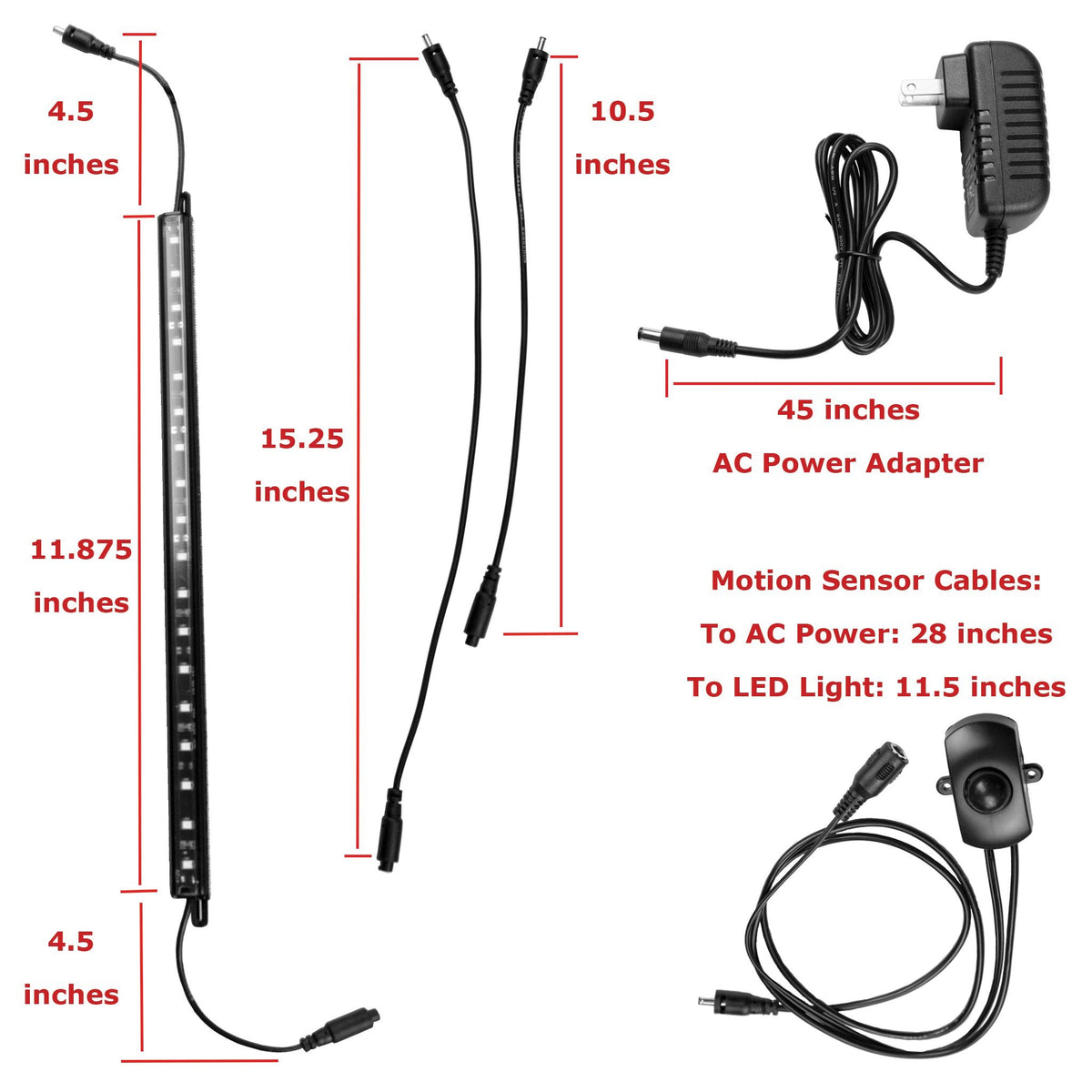 Accessories - Tracker LK-5000 LED Light Kit With Motion Sensor