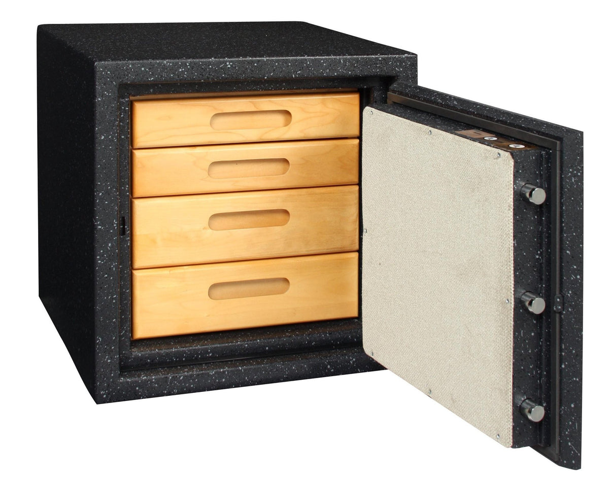 AMSEC BF1716 UL Fire Rated Burglary Safe with 4 Drawer Cabinet