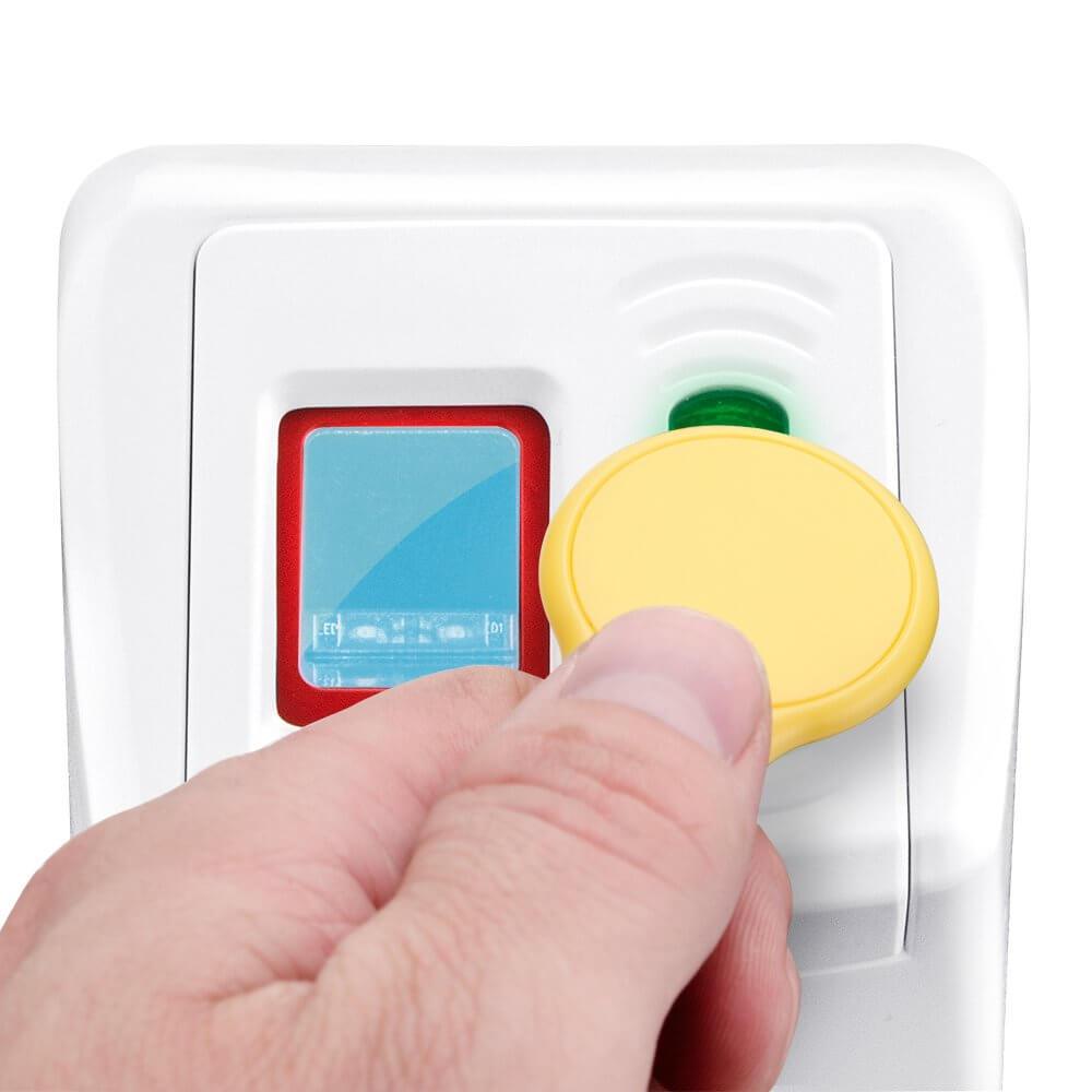 Biometric Door Lock - Barska EA12936 Biometric And RFID Security Door Lock (White)