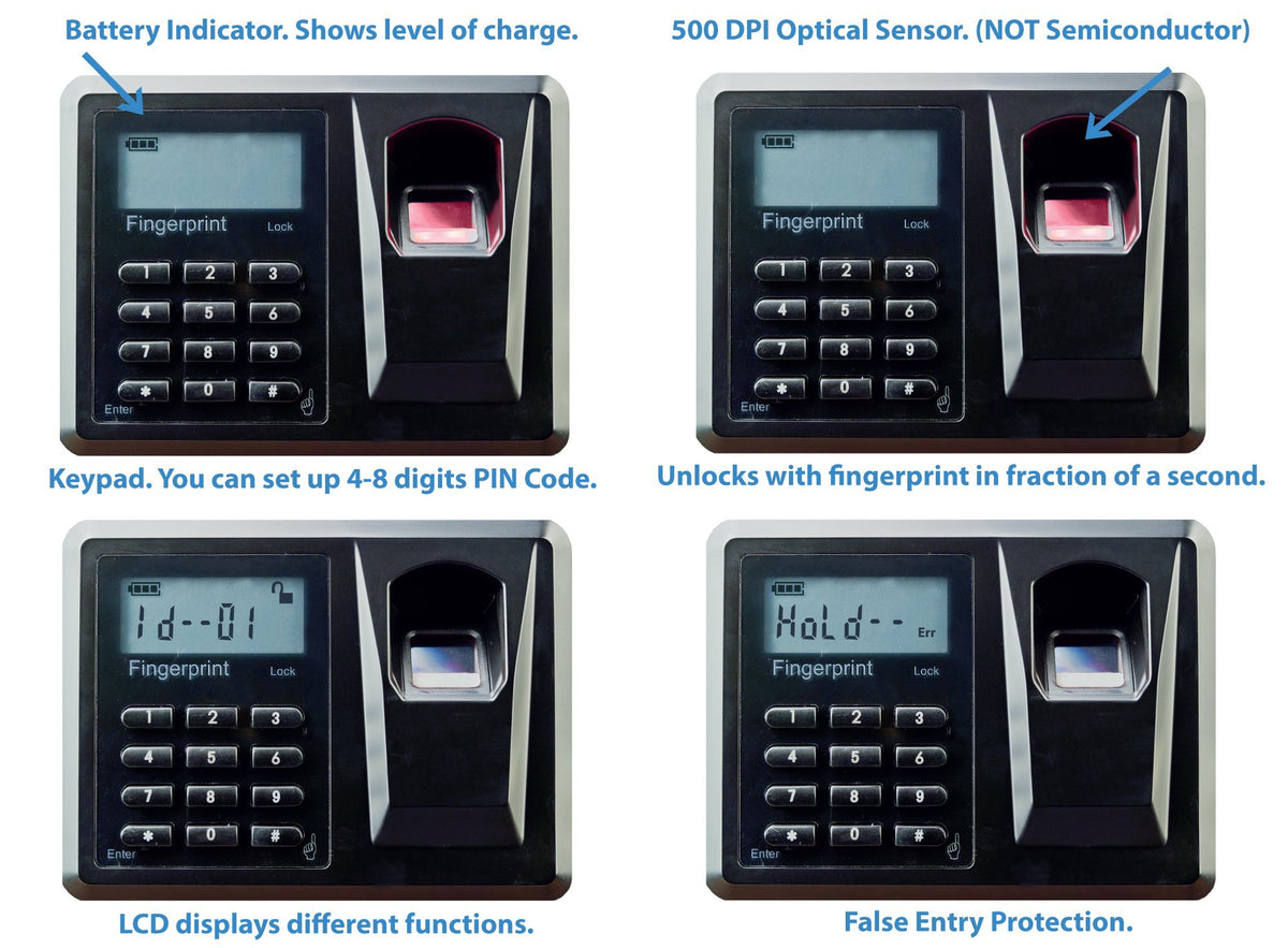 Biometric &amp; Fingerprint Safes - Viking VS-35BLX Biometric Security Safe