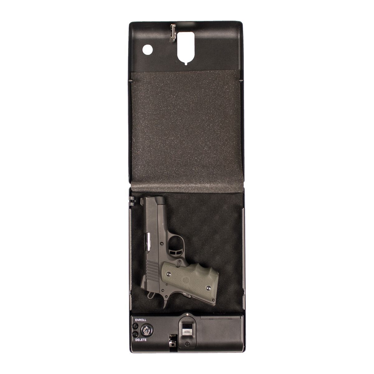 Biometric Handgun Safes - Tracker SPS-03B Small Pistol Safe With Biometric Lock