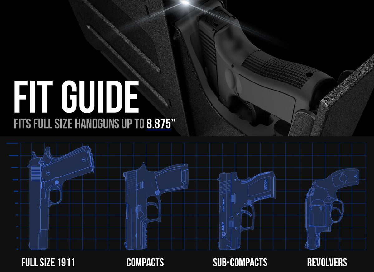 Biometric Handgun Safes - Vaultek NSL20i WiFi Biometric Full-Size Rugged Slider Pistol Safe