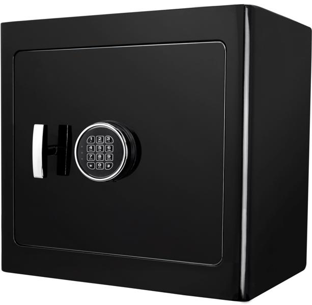 Burglar Fire Safe Products - Barska AX13106 Black Keypad Jewelry Safe, Black Interior
