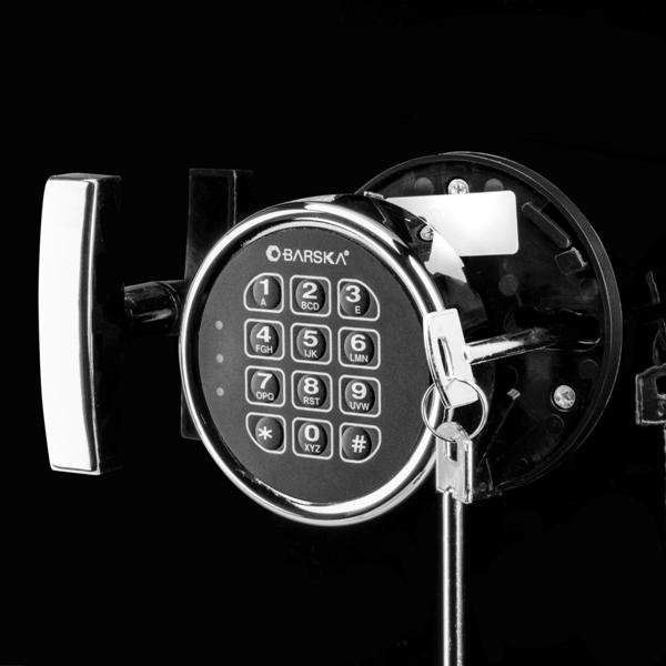 Burglar Fire Safe Products - Barska AX13106 Black Keypad Jewelry Safe, Black Interior