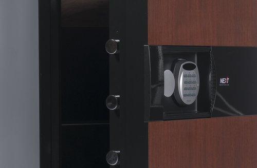 Burglar Fire Safe Products - Phoenix DPS6500 Luxury Safe With Cherry Laminate Exterior Front