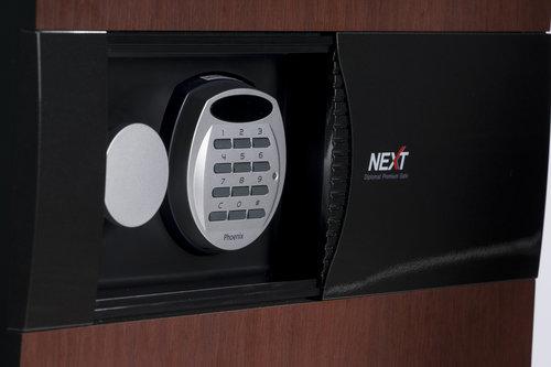 Burglar Fire Safe Products - Phoenix DPS7500 Luxury Safe With Cherry Laminate Exterior Front