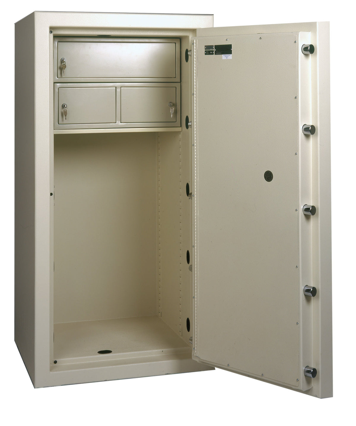 AMSEC CF6528 AMVAULT TL-30 Fire Rated Composite Safe Door open with Optional Internal Lockers
