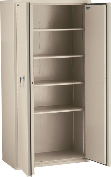 FireKing CF7236-MD Secure Storage Cabinet Open in Parchment