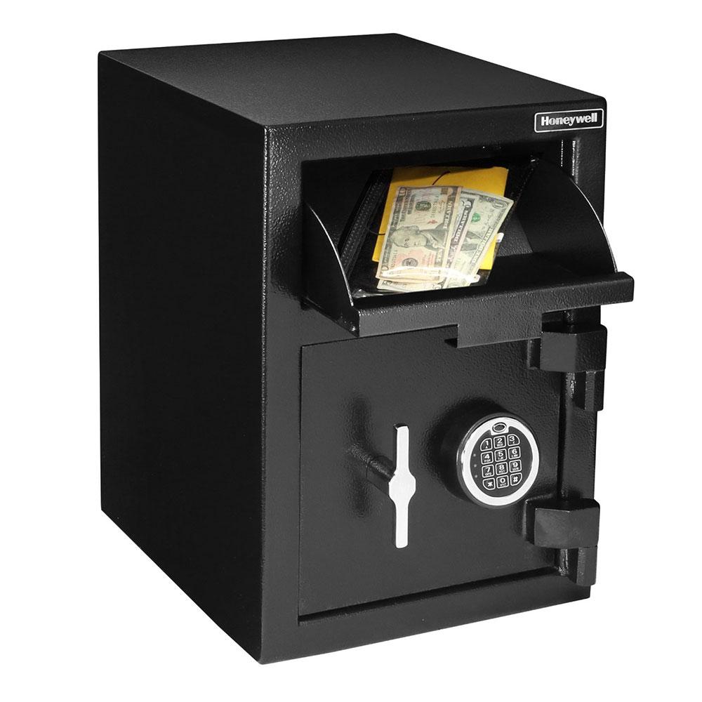 Honeywell 5912 Medium Steel Depository Safe with Digital Lock Drop with Cash