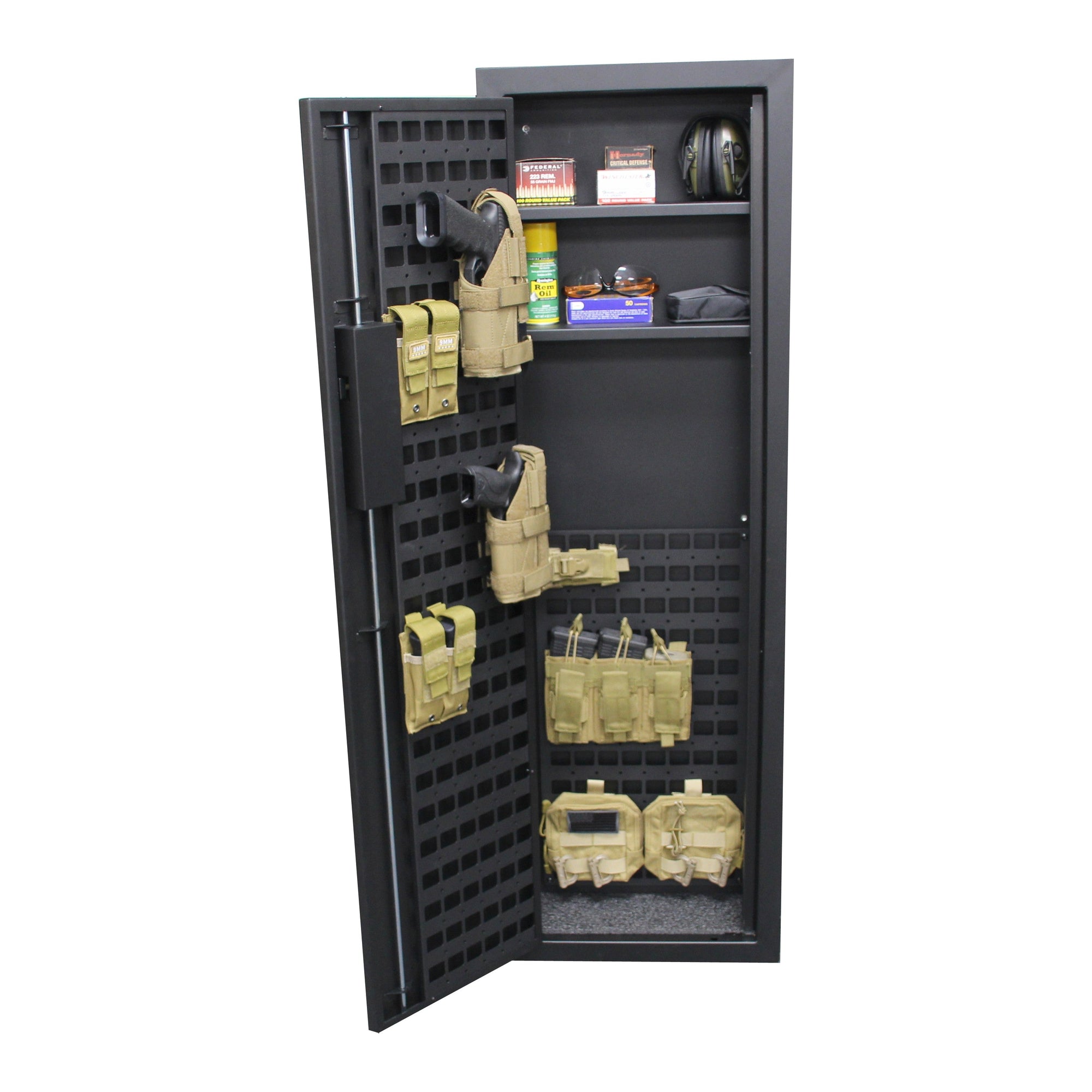 Gun Cabinets & Rifle Cases - V-Line Tactical Closet Vault In-Wall Safe 51653-S FBLK