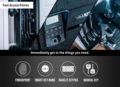 Vaultek RS500i-BK-SE Plus Edition WiFi Biometric Smart Rifle Safe with Maxed Out Accessory Kit Fast Access Points