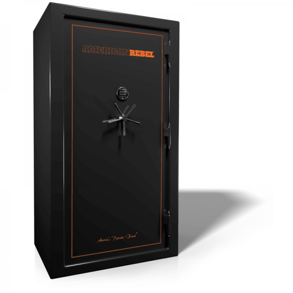 American Rebel PT-45 Patriot Extra Tall Gun Safe with Orange Trim