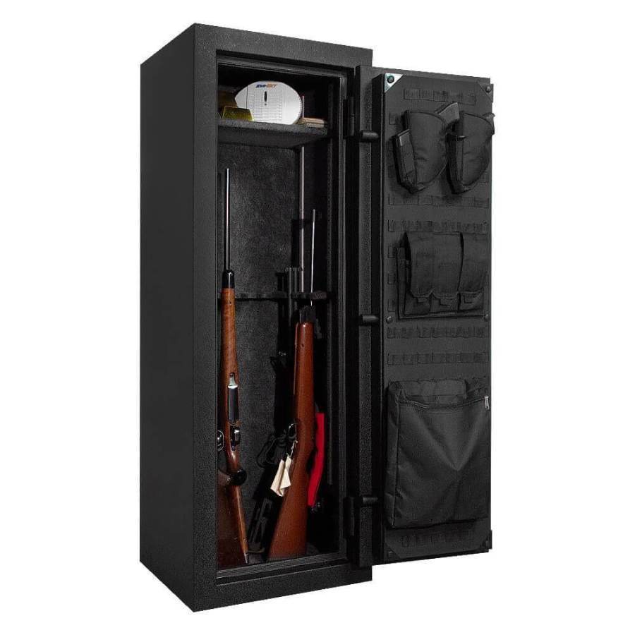 Stealth EGS14 Essential Gun Safe 30 Minute Fire Door Wide Open with Rifles