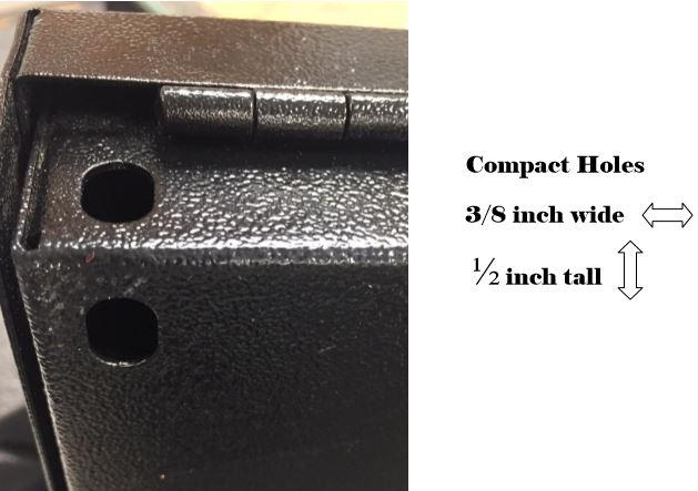 V-Line Compact Pistol Safe 279-S Holes