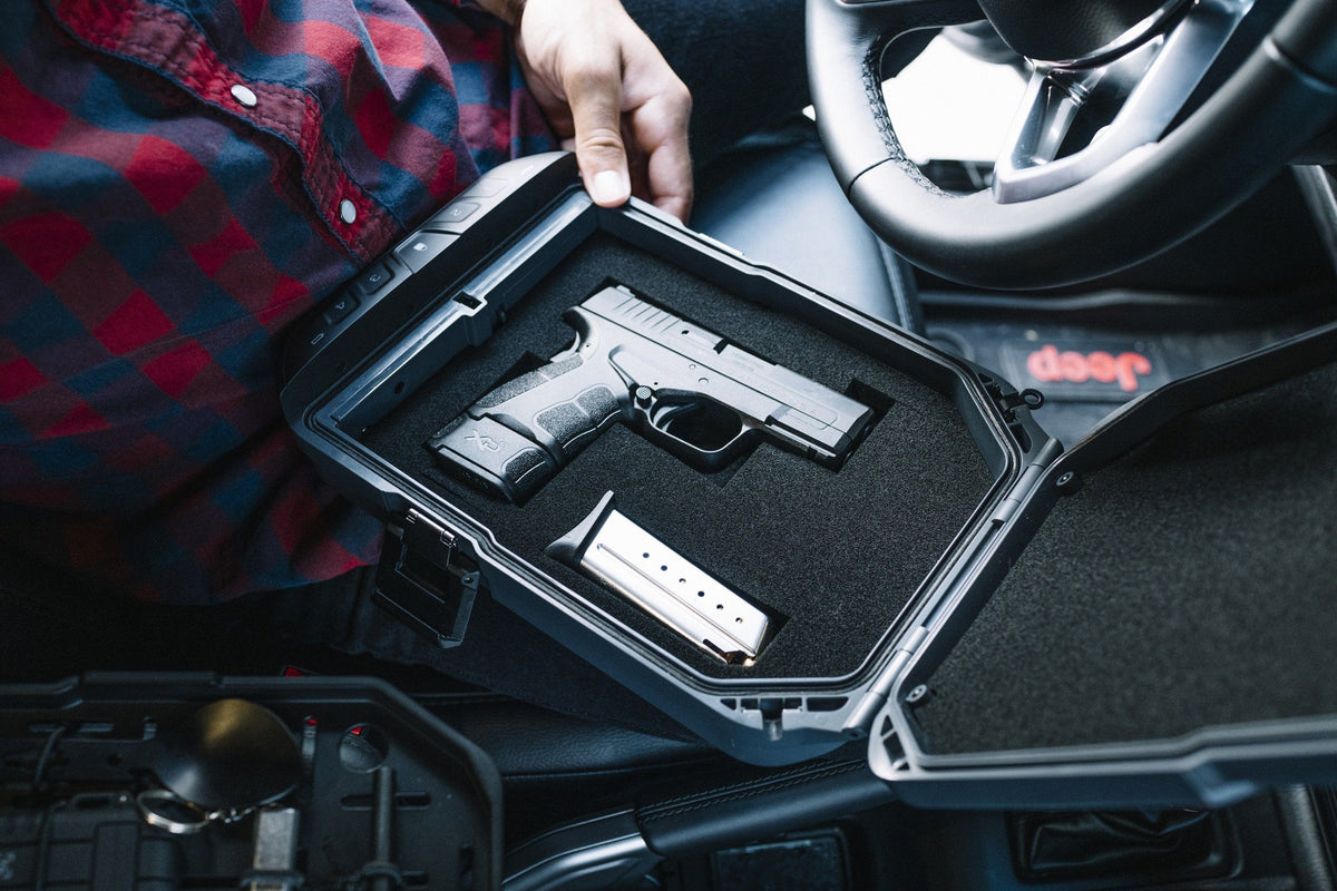 Handgun And Pistol Safes - Vaultek Colion Noir Lifepod 2.0 Rugged Airtight Water Resistant Safe With Built-in Lock