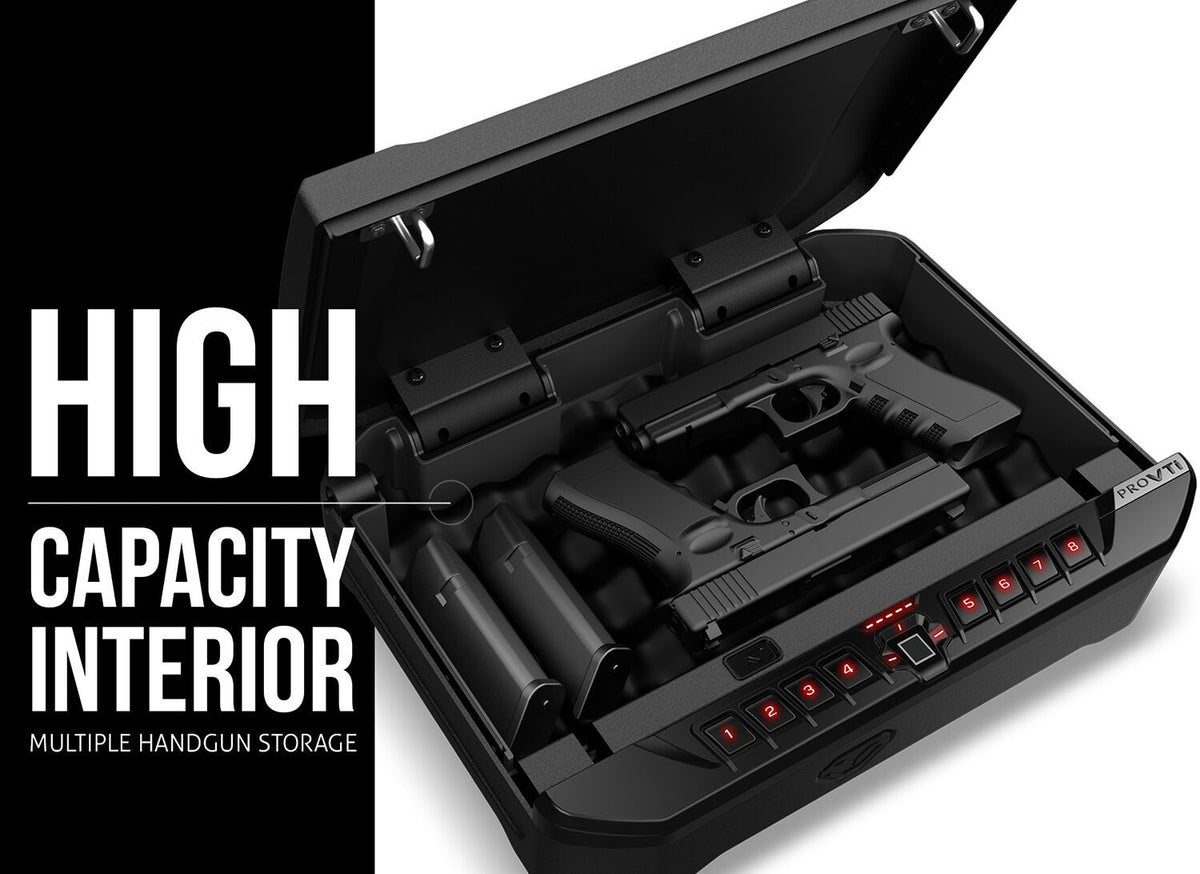 Handgun And Pistol Safes - Vaultek Pro VTi Full-Size Rugged Biometric Bluetooth Smart Safe