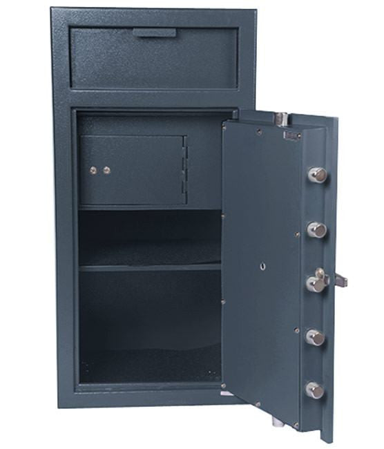 Front Loading Deposit Safes - Hollon FD-4020EILK Depository Safe With Inner Locking Compartment