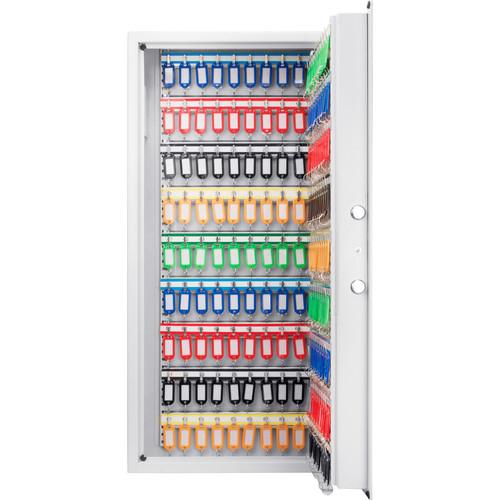 Key Cabinets - Barska AX13350 180 Keys Keypad Wall Key Cabinet White