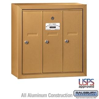 Mailboxes - Salsbury 4B Vertical Mailbox - 3 Doors - Surface Mounted - USPS Access