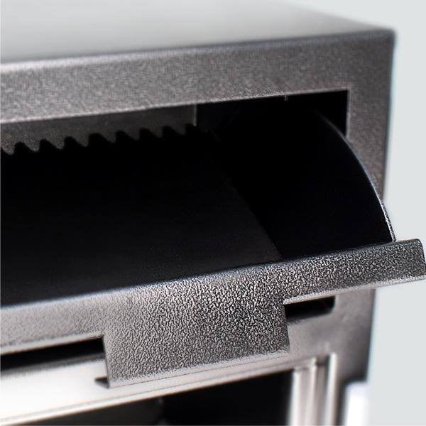 Mesa MFL2014EOLK Front Drop Depository Safe With Top Locker Drop Closeup