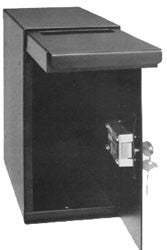Perma-Vault PRO-1050-M Under Counter Drop Box with Medeco Key Lock Door Open