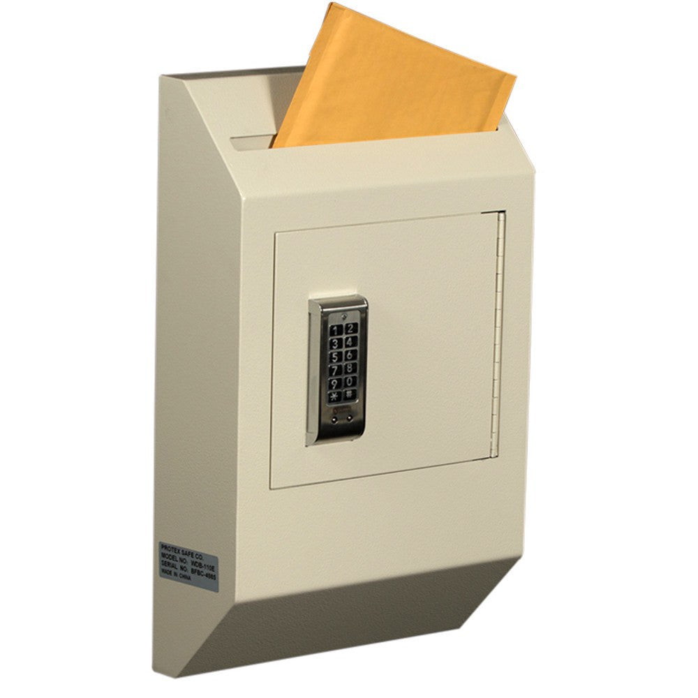 Protex WDB-110E II Letter Size Wall Drop Box with Electronic Lock