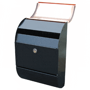Qualarc ALX-3000-BC Allux 3000 Locking Mailbox - Black with Copper