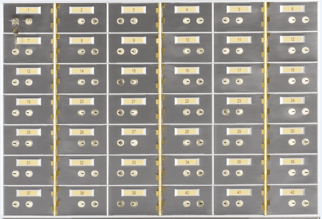 Safe Deposit Boxes - SafeandVaultStore SDBAX-42 AX Series Safe Deposit Boxes