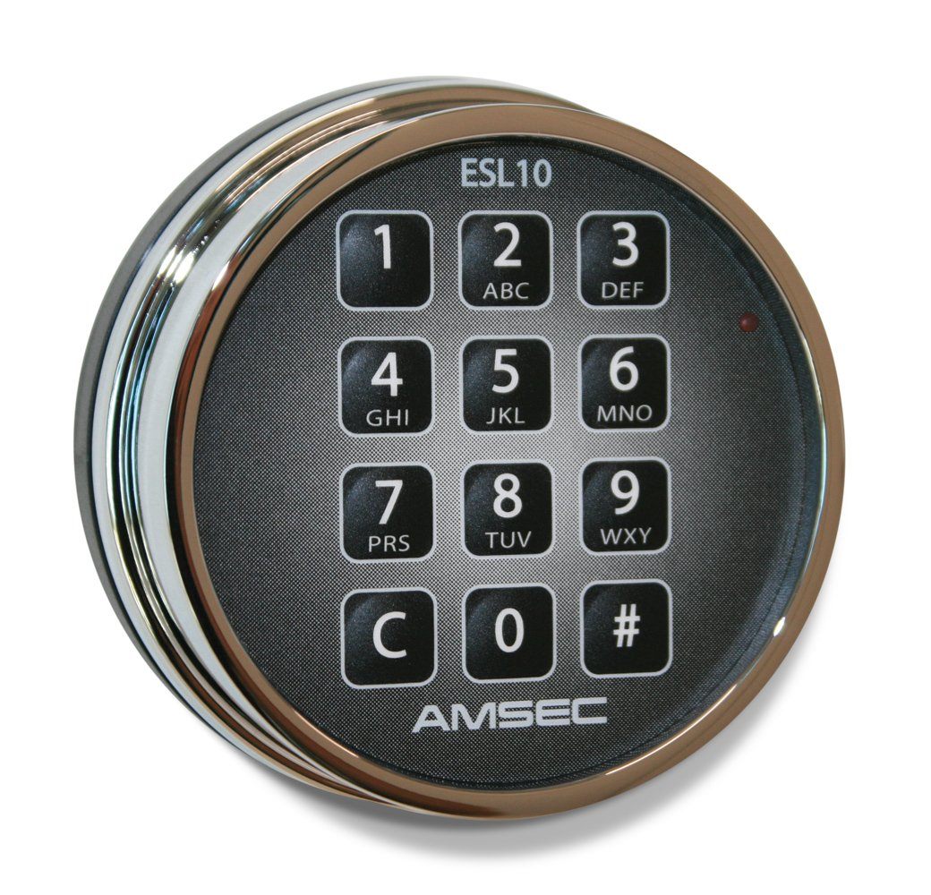 AMSEC ESL10XL Electronic Digital Lock Chrome
