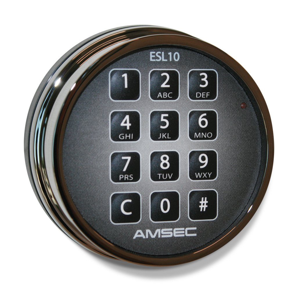 AMSEC ESL10XL Electronic Digital Lock Black Nickel