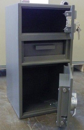 Front Loading Deposit Safes - SafeandVaultStore F-2014K/LOC Depository Safe With Locker