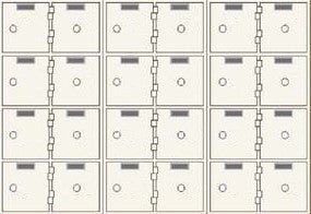 SafeandVaultStore SDBAXSN-24 Single Lock Safe Deposit Boxes