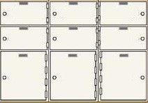 SafeandVaultStore SDBAXSN-9 Single Lock Safe Deposit Boxes