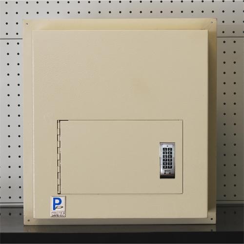 Through The Wall Depository Safe - Protex WDD-180E Drop Box With Electronic Lock