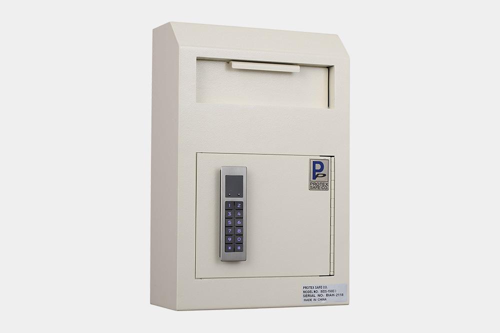 Through The Wall Depository Safe - Protex WDS-150E II Wall Mount Drop Box With Electronic Lock