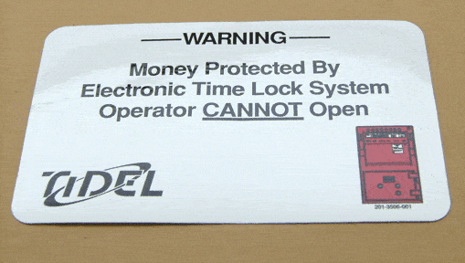 Tidel 201-3506-001S Warning Label Decal Kit (qty 5)