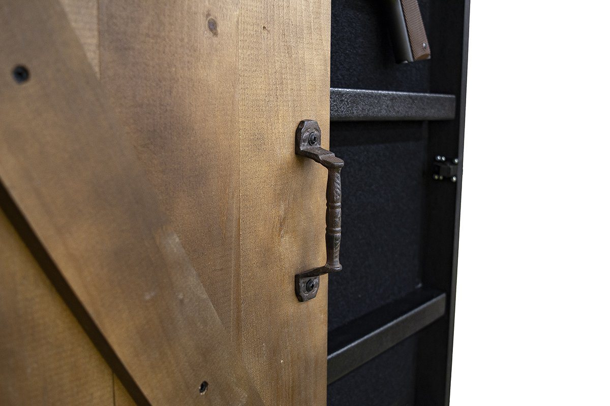 Tactical Walls Mini Barn Door Concealment Side View Handle